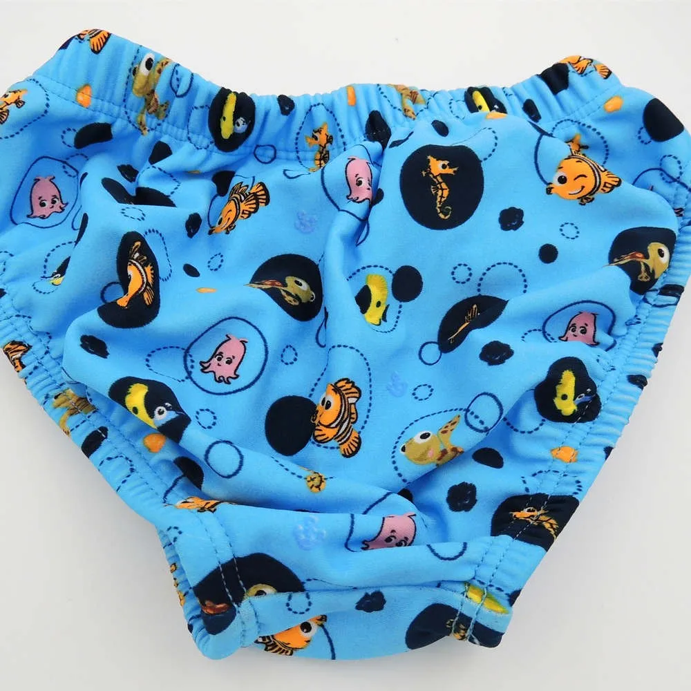 Детский купальный костюм с подгузниками для мальчиков 0-24 месяцев