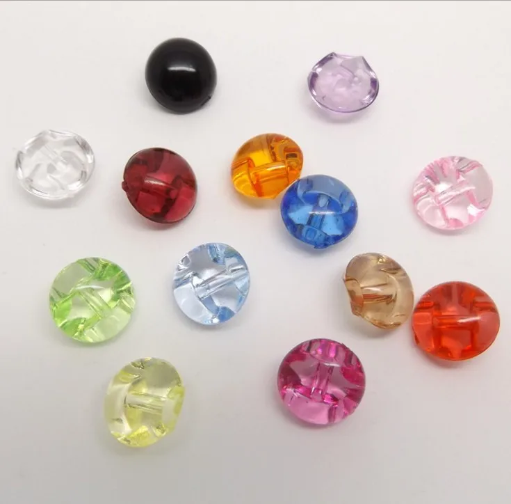 

30Pcs 12mm Crystal Buttons Candy Color Sweater Clothes Button For Sewing Garment Clothing Craft Scrapbooking DIY Supplies