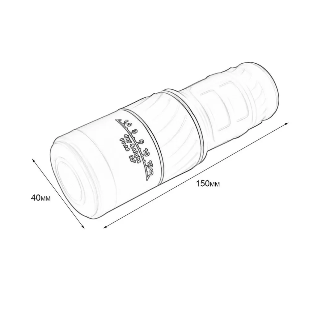 40x60 оптический Монокуляр телескоп Поддержка ночного видения покрытие объектива HD мини телескоп для охоты кемпинга туризма