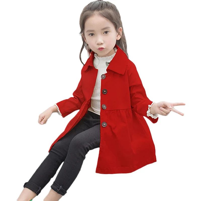 Новинка демисезонный тренчкот Dollplus для девочек модное красивое детское пальто