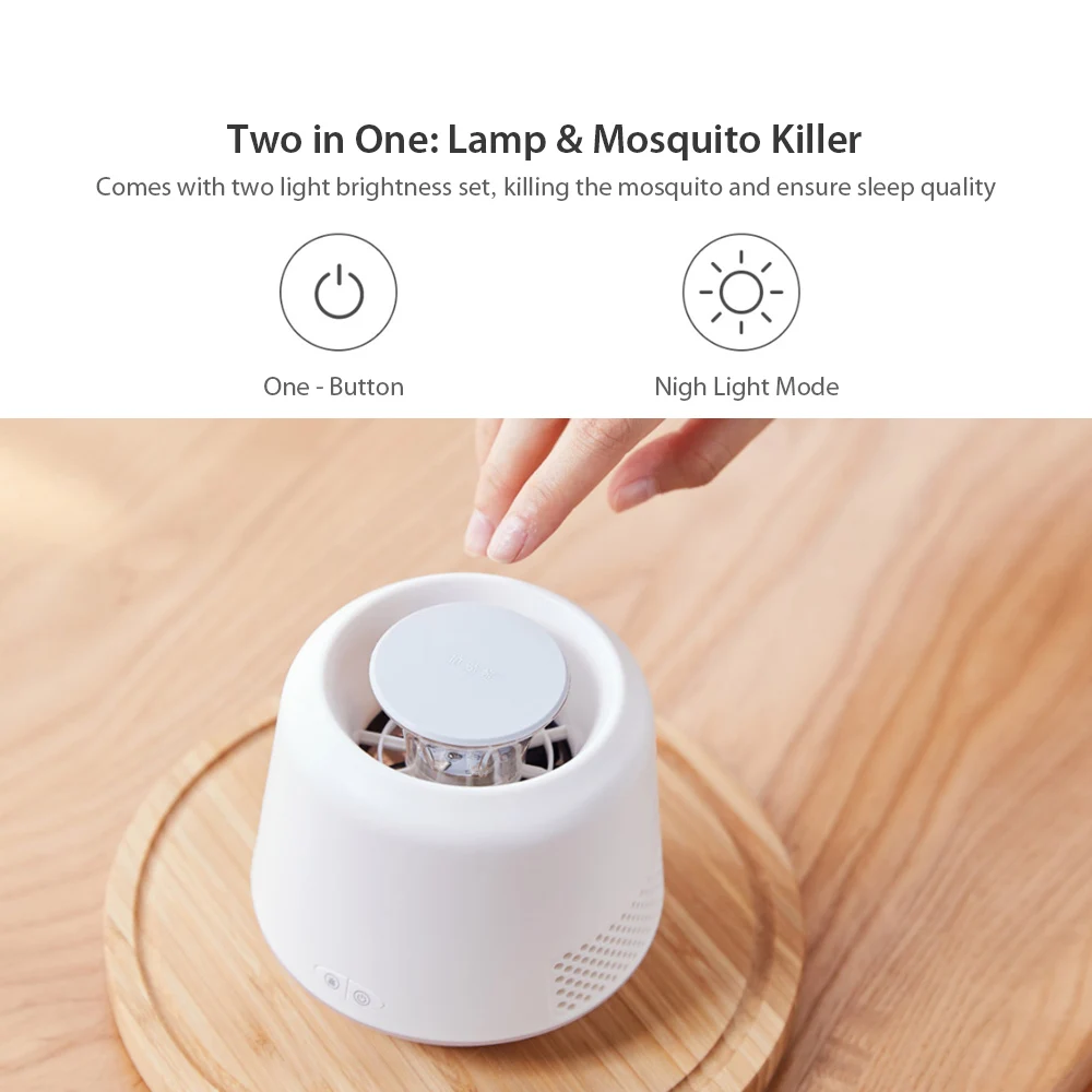 Xiaomi Mijia Mosquito Killer лампа USB Электронная ловушка для комаров Ловушка UVSmart Light низкая Бесшумная световая ловушка для насекомых умный дом