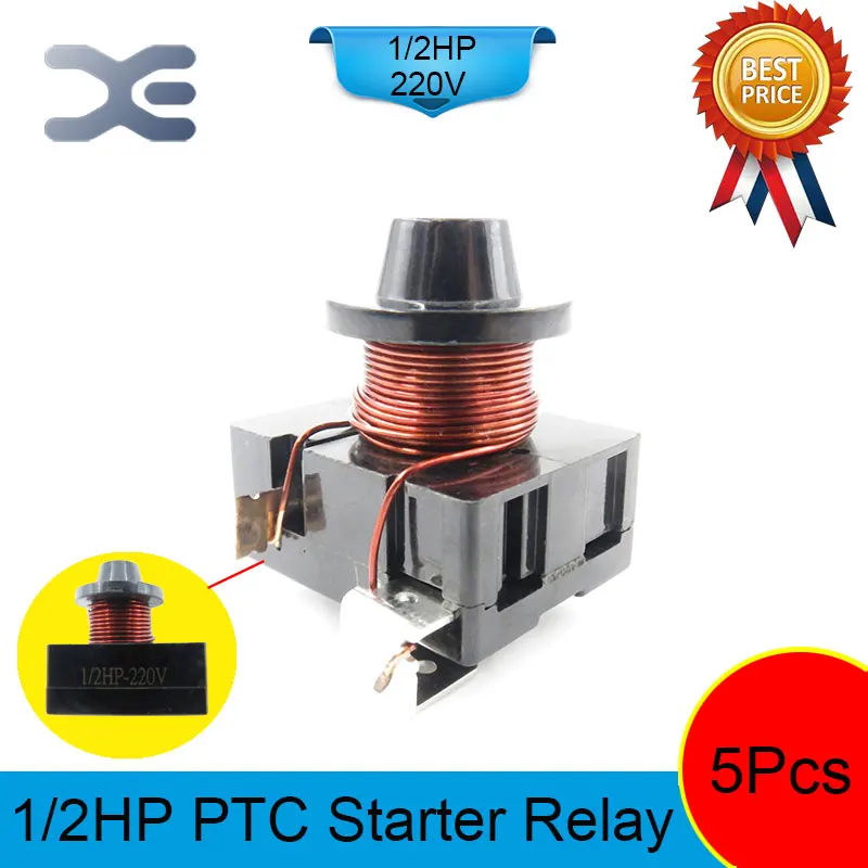 5 шт. L1/2 HP перегрузки холодильник запасных Запчасти компрессор для холодильника 220 В 300 Вт