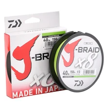 Daiwa оригинальная J-BRAID X8 150 м 8 плетеная леска из мононити 10-60 фунтов, сделано в Японии