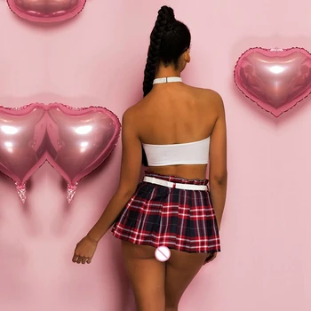 Erotic Schoole Girls Costumes Sexy College Student Fancy Dress Porno Women Sex Clothing High Schoolgirl Role Play Adult Costume 2