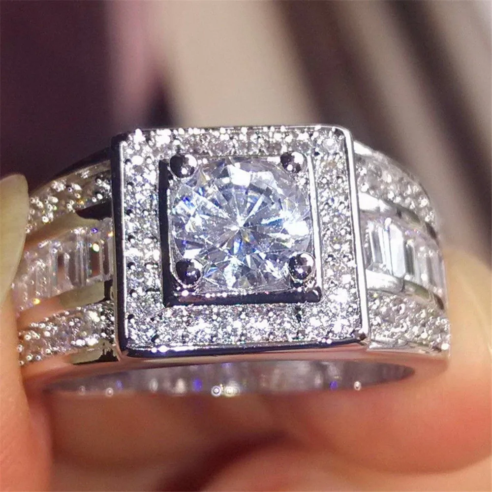 Aliexpress.com : Buy Fashion Big Crystal Zircon Stone Ring Female Girls ...