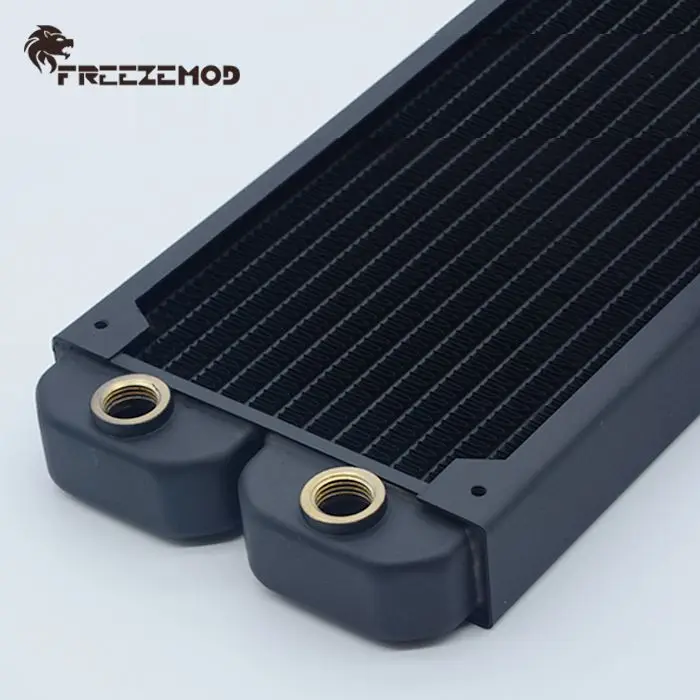 FREEZEMOD компьютерный медный радиатор для водяного охлаждения 14 плоских трубок