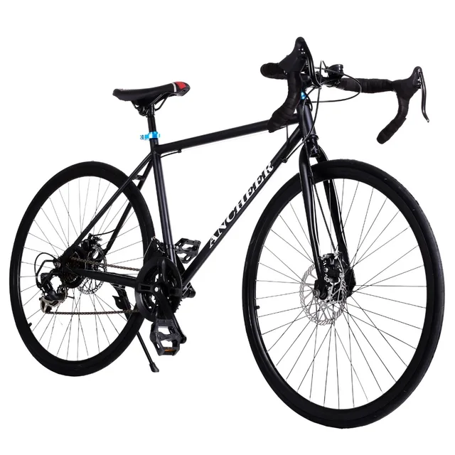 Best price at $133 Cheap Ancheer 700C Aluminum Alloy Frame 21 Speed Road/Commuter Bike Double Disc Brake Bicycle Black