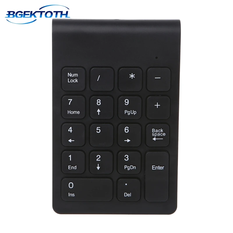 

Top Quality Portable 2.4G Wireless Digital Keyboard USB Number Pad 18 Keys Numeric Keypad Feb7