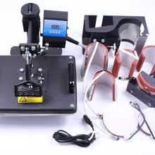 8 в 1 комбинированный термопресс машина для футболок, кружек, шляп, пластин DX-038 сублимации для теплообмена пресс машина 110 В/220 В