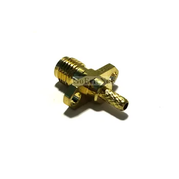

10pcs RF Coaxial 50ohm SMA Female Flange for RG316 RG174 Cable Connector