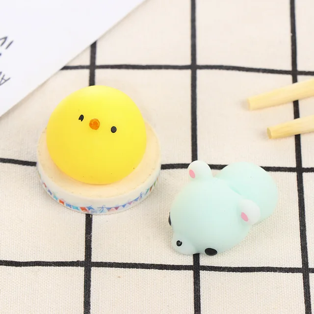 1pcs antistress ball Mini Squeeze Toy Squishy cat Cute Kawaii doll Stretchy Animal Healing Stress Hand Fidget vent 5