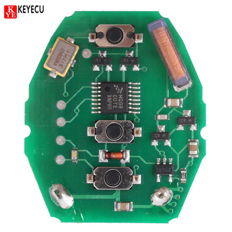 Перезаряжаемая печатная плата KEYECU 433 92 МГц для BMW 3 5 X series 7S E38 E39 E46 кнопочный брелок