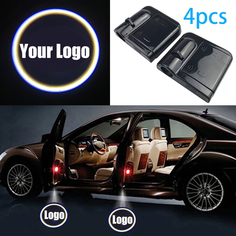 2×For Honda Logo LED Car Door Welcome Laser Projector Courtesy Shadow Light US