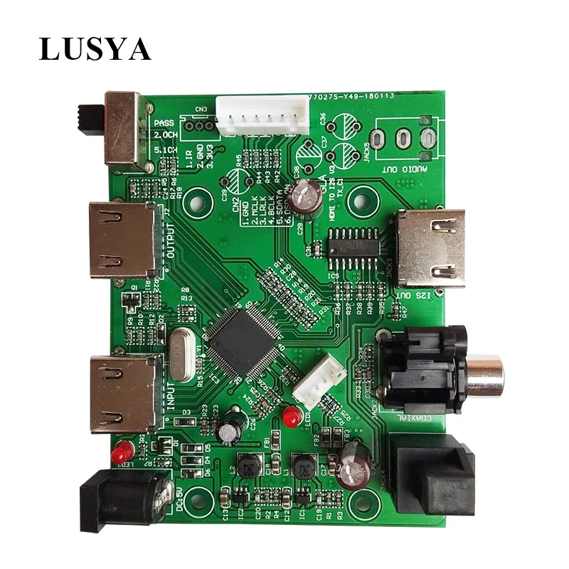 Lusya HDMI/MHL к IIS ies HDMI IIS плата приемника отдельный экстракт аудио ies/DSD/оптический/коаксиальный преобразователь коммутационная плата T0731