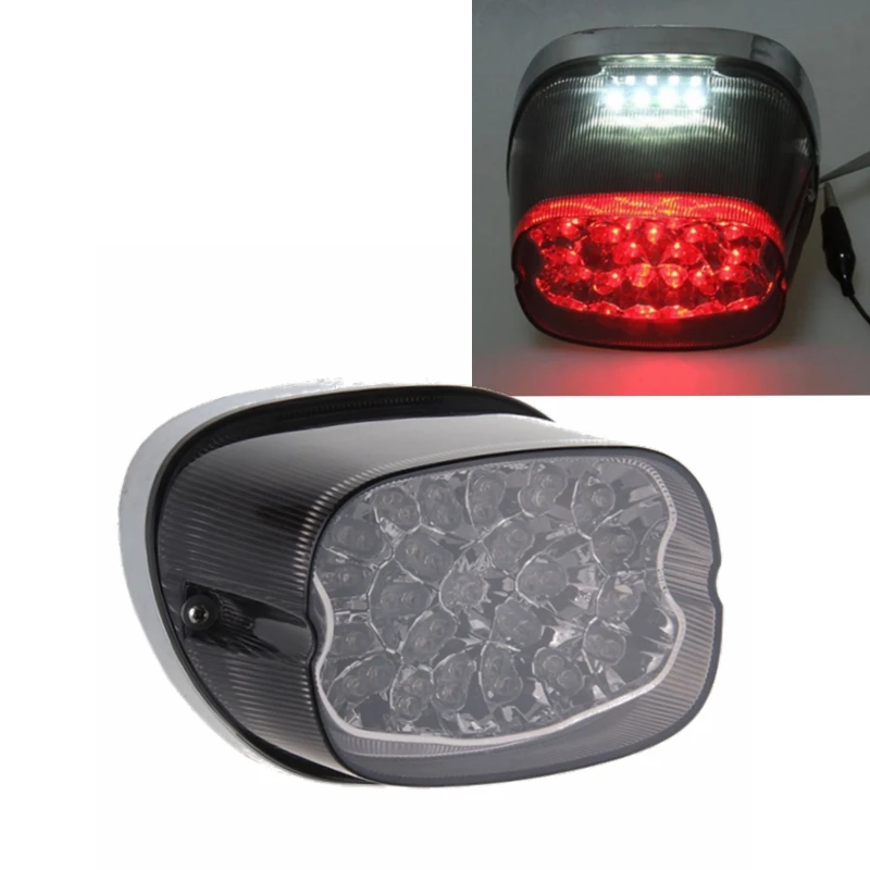 

Red White Motorcycle LED Tail Light for Sportster XL Dyna Glide FXD 1999-2003