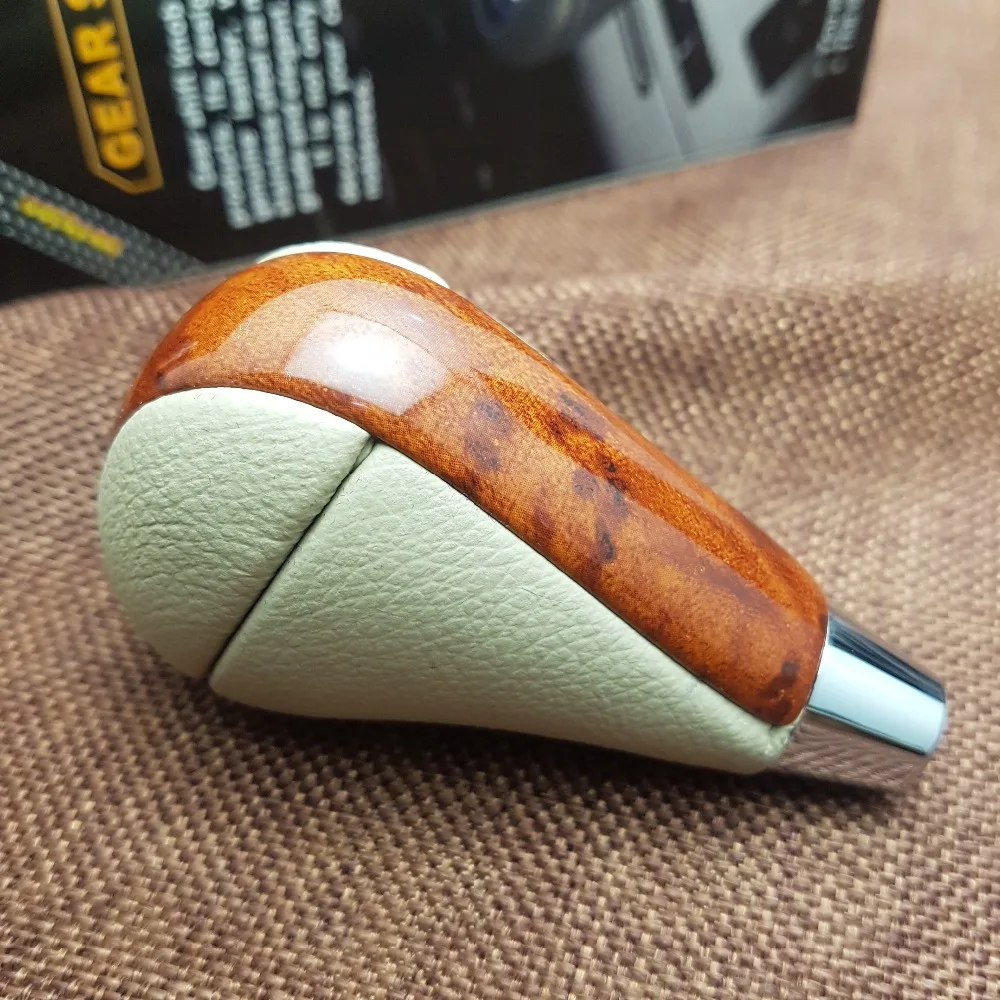 Tan Beige Wood Style Gear Shift Knob Head Replace 8mm For Lexus RX350 RX450h 2010 2015 Lexus