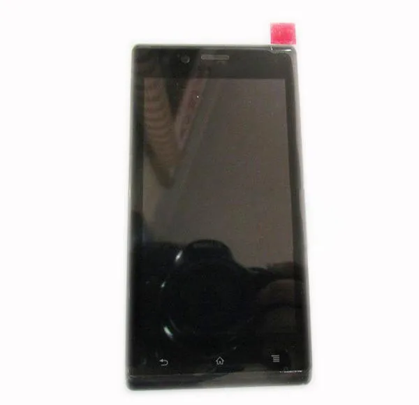 Для sony Xperia J ST26a ST26i ST26 ЖК-дисплей с сенсорным сенсором стекло дигитайзер с рамкой в сборе с комплектами