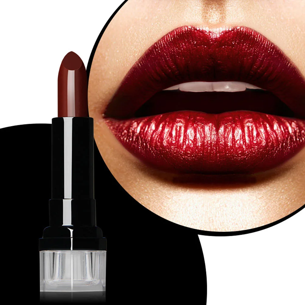 Макияж Водонепроницаемый Long Lasting Lipstick вампира Стиль макияж черный виноград Фиолетовый Блеск для губ 23 цвет