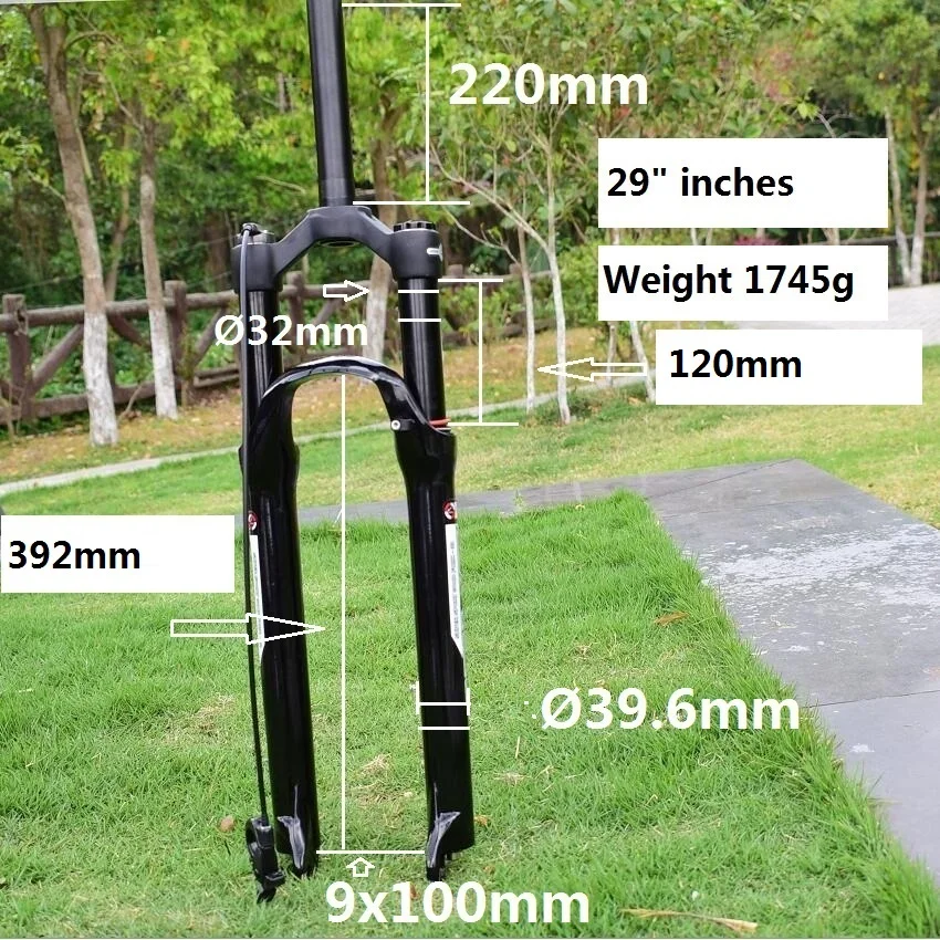 32MM26 27,5 29 дюймов вилка MTB подвеска 120 мм туристическая воздушная вилка для горного велосипеда соотношение цена больше чем ROCK SHOX SR SUNTOUR