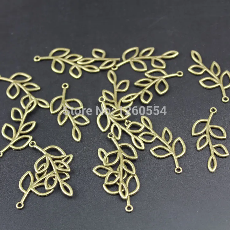 

P1568 DIY retro accessories ancient bronze alloy / silver Branch