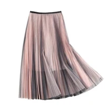 Faldas mujer moda Новая мода весна лето женская юбка длинные плиссированные юбки женские винтажные Длинные Макси женские юбки женские