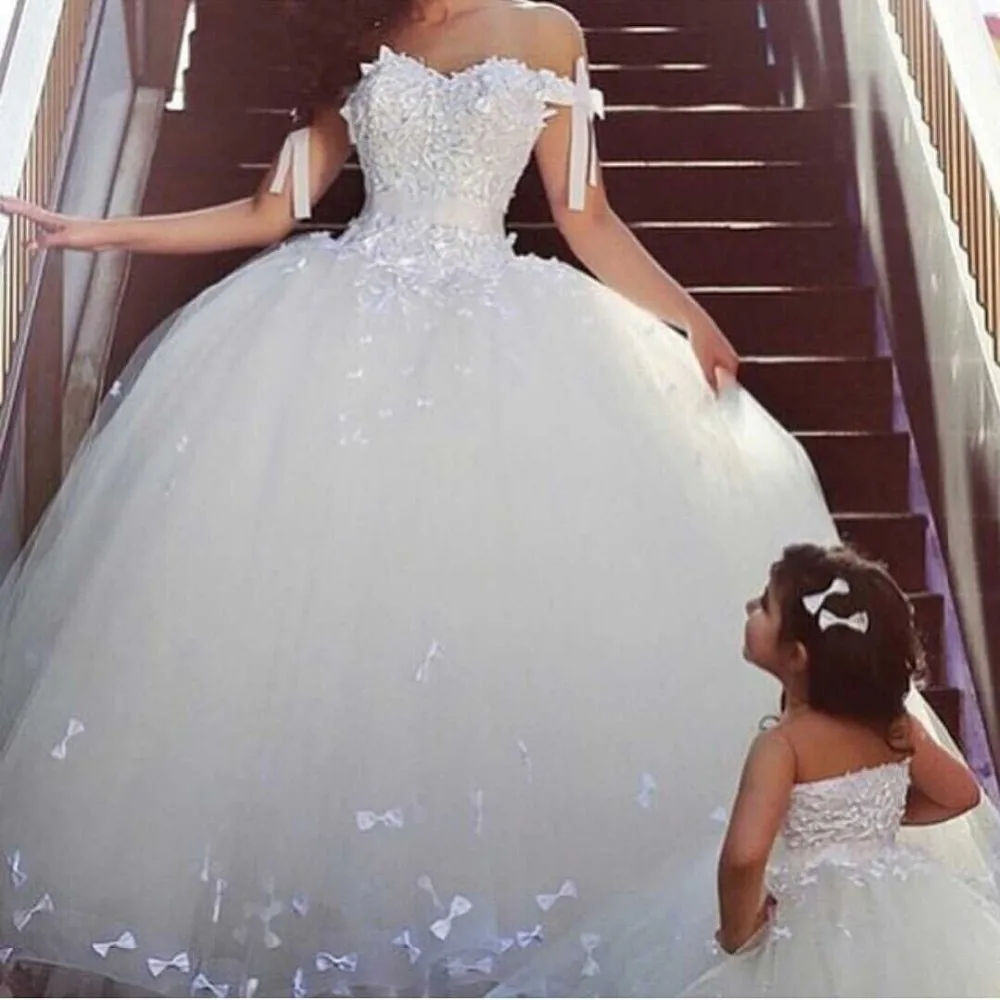 2105 Design arabo Sweetheart Off the Shoulder Bowknot Puffy Princess abiti da  sposa Tulle Appliques abiti da sposa abito da ballo|bridal dress|princess  wedding dressesdesigner princess wedding dresses - AliExpress
