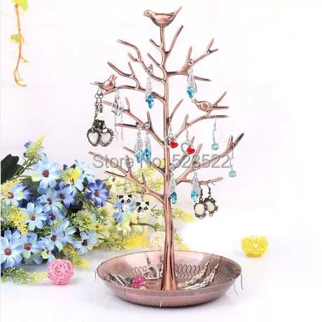 Iron Leiothrix Tree Earring Holder Display Stand Wedding Iron Leiothrix Tree Earring Holder Display Stand Wedding Gifts Jewelry Storage Stands Christmas Decoration
