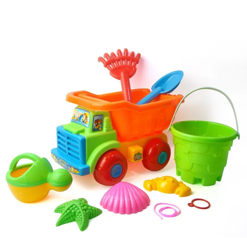 10pcsset-Truck-Kids-Funny-Tools-Sand-Play-Toys-Set-Water-Beach-Children-Seaside-Bucket-Shovel-Rake-Kit-Building-Sea-Molds-TY0138 (5)