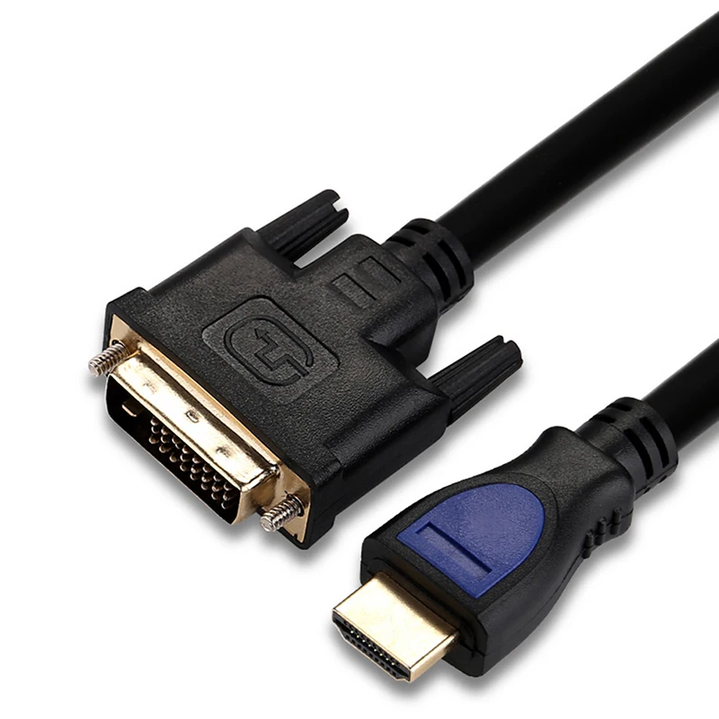 1,5 м HDMI к DVI 24+ 1 контактный адаптер Кабели 1080 P 3D HDMI кабель для LCD DVD HDTV