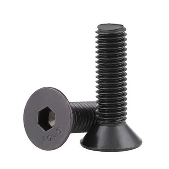 

5pcs M2 10.9 level Countersunk head socket head cap screws Flat heads socket cap Nail flat cup screw 30mm-40mm Length