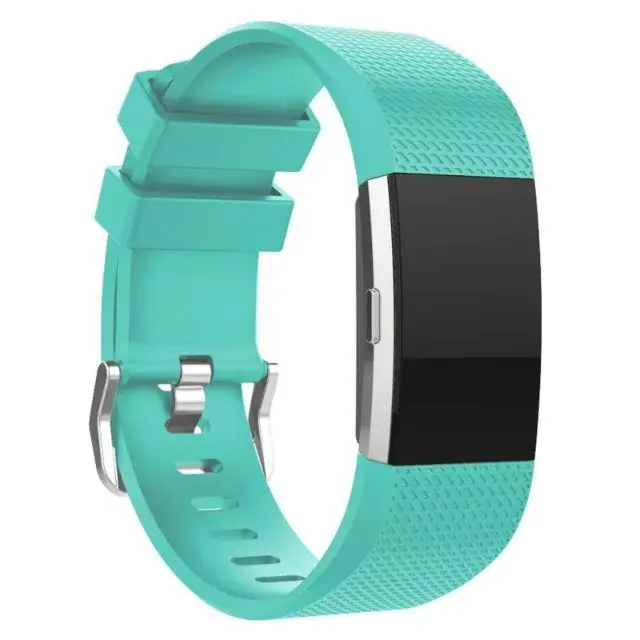 Чистый цвет мягкий силиконовый сменный мужской ремешок для наручных часов браслет для Fitbit Charge 2 Женский Мужской черный ремешок для наручных часов для FitBit 2