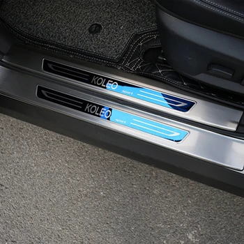 

Foal Burning Car stainless steel welcome pedal red or blue for Renault Koleos for Samsung QM6 2017 2018 Accessories