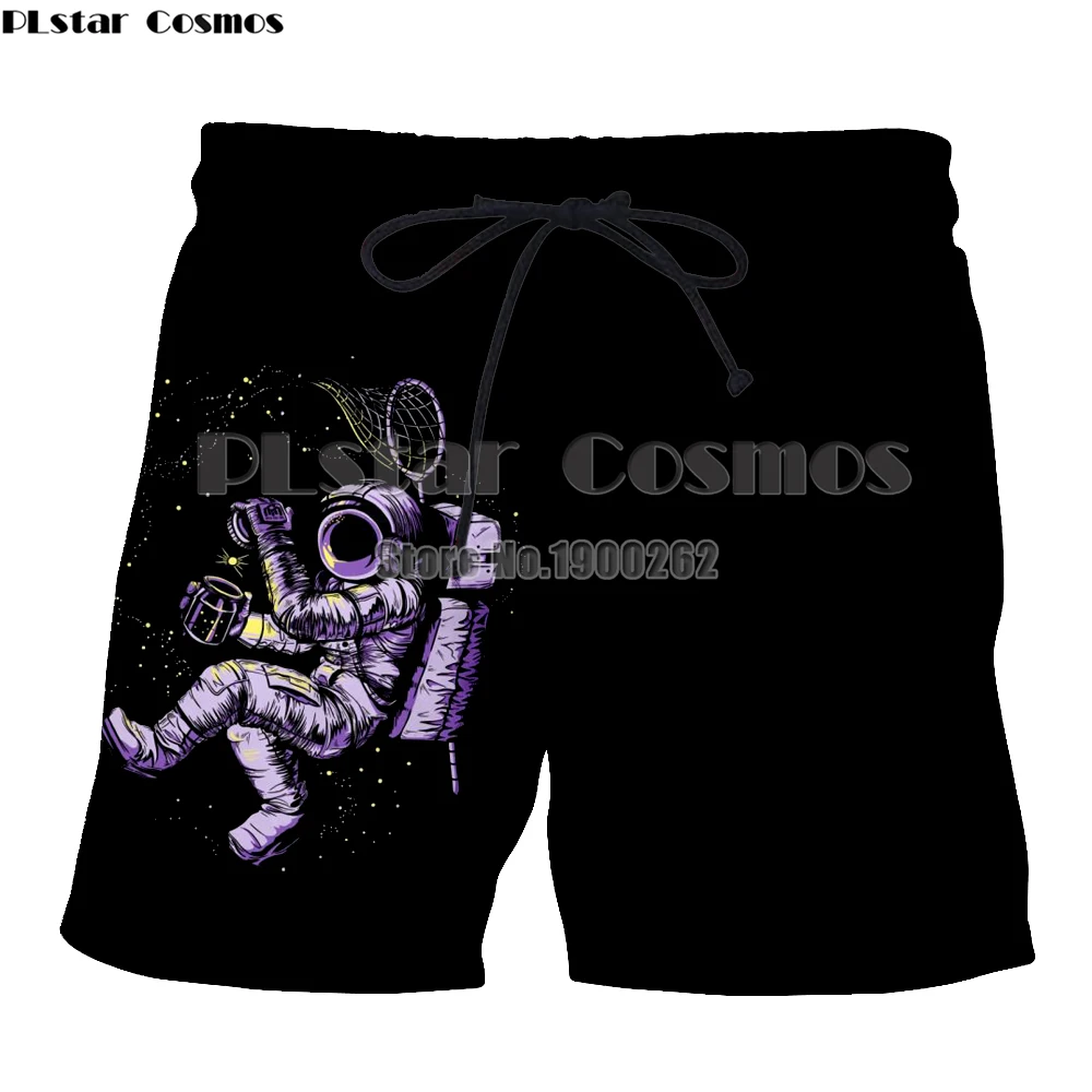 PLstar Космос астронавт в космосе шорты Harajuku Фэнтези летние мужские женские шорты с принтом 3d крутые повседневные шорты