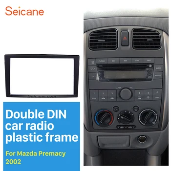 

Seicane 2DIN Car Radio Fascia for 1999-2004 Mazda Premacy Dash Player Auto Mount Installation Surround Trim Panel Face Plate Kit