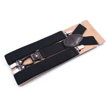 Европейская и американская мода для взрослых мужчин четыре клип Эластичные подтяжки FY18102509