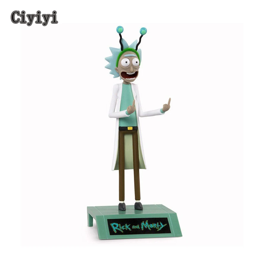 

16cm Cartoon Rick And Morty Display Model Toys Anime Crazy Rick Collection Doll Jouet Peace Among Worlds Statue Toy Gift