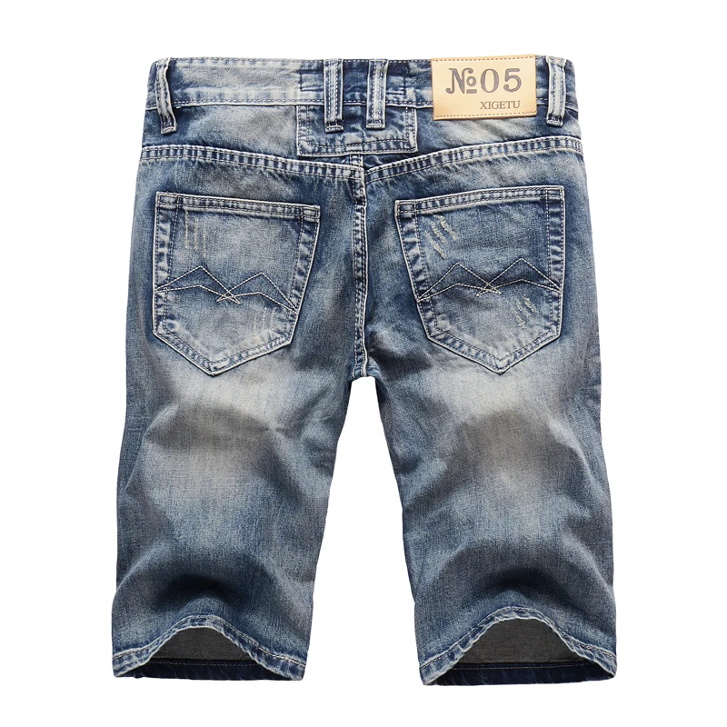 Summer Streetwear Men Jeans Shorts Embroidery Designer Ripped Jeans homme Patchwork Denim Shorts Fashion Hip Hop Short Jeans Men