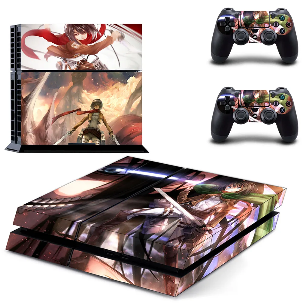 Обувь для косплея по аниме атака на Титанов PS4 переводная картинка наклейка Sony