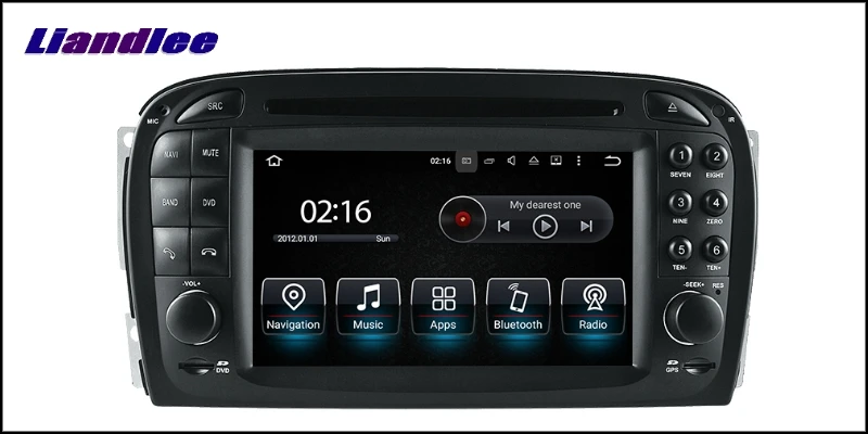 Liandlee Car Multimedia Player NAVI For Mercedes Benz SL Class R230 2001~2004 Touch Screen Radio DVD Stereo GPS Navigation 12