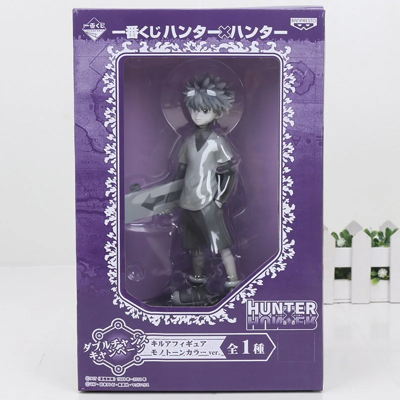 Город Охотник х Охотник ПВХ Фигурки игрушки Gon Freecss Killua Zaoldyeck Ichiban Kuji-Hiiro no Tsuioku HISOKA Джокер диорама игрушка - Цвет: gray in box