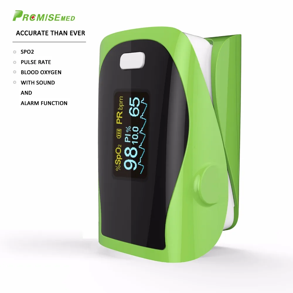

New Green Finger Pulse Oximeter,Accurate Oximetro For Medical Equipment And Daily Sports Fitness Pulse Rate Alarm Meter PR SPO2