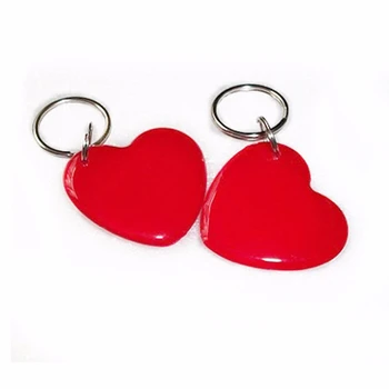 

10pcs Red Access control IC card Changeable Smart Keyfobs Key Tags Card for 1K S50 NFC 13.56MHz ISO14443A