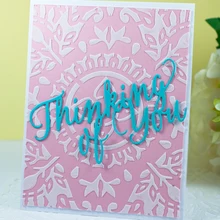 Naifumodo Thinking of You Letter Metal Cutting Dies Scrapbooking And Card Making 2019 New DIY Decorative Stenail Crafts Dies Cut Naifumodo Thinking of You Letter Metal Cutting Dies Scrapbooking And Card Making 2019 New DIY Decorative Stenail Crafts Dies Cut