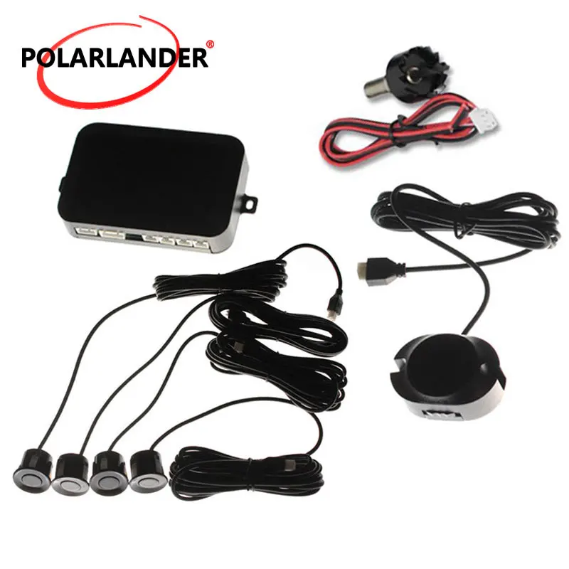 high quality 1Set Car Parking Sensor Kit 4 Sensors Reverse Assistance