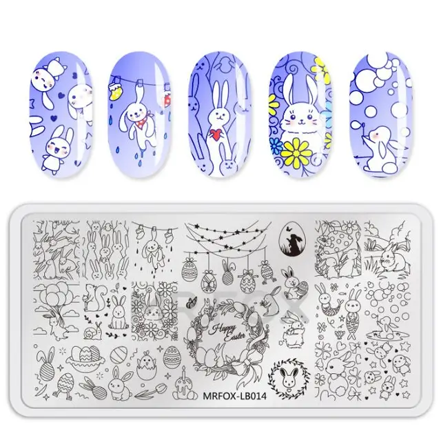 Télécharger gratuitement Images 1 Pc Ongle Estampage Plaque Modele Animal Fruit Chien Chat Licorne dernière