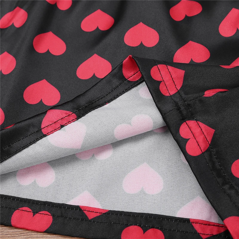 Summer Clothes 2018 Mens Cute Love Heart Print Classic Soft Boxer Shorts Lightweight Loose Outfit Lounge Shorts for Beach Party 5