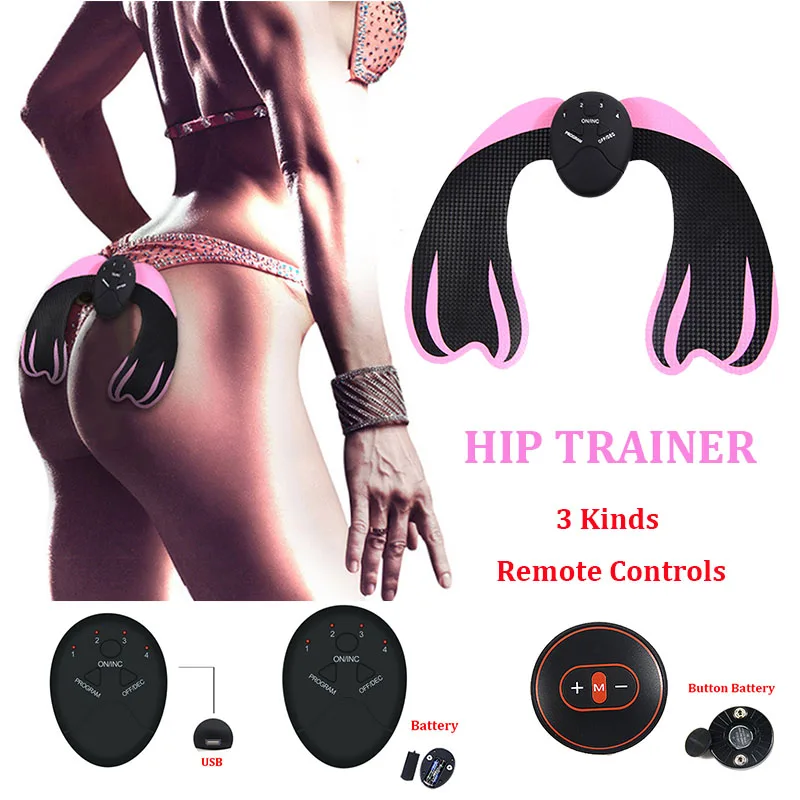 Hip Trainer EMS Muscle Stimulator Fitness Equipment Buttock Butt Lifting Gym Training Accessories Instrument Massager Gel