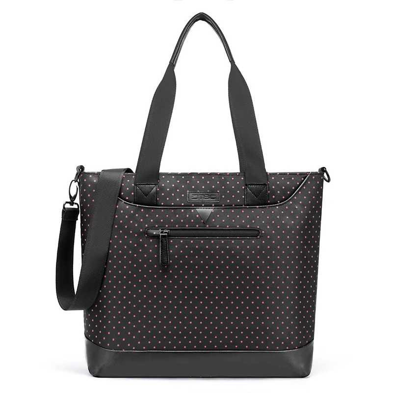 

DTBG 15.6 Inches Waterproof Laptop Handbag Lovely Dot School Bag for Girls Large Capacity Computer Bag for Women Men for HP