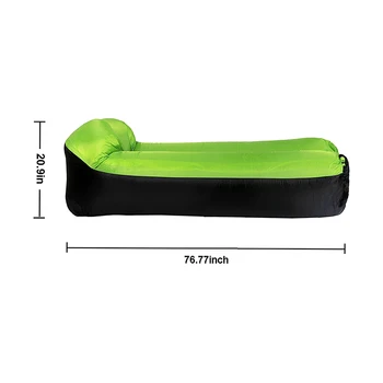 

NEW Inflatable Lounger Air Sofa Couch Hangout with Portable Carry Bag for Travelling Camping Pool Beach