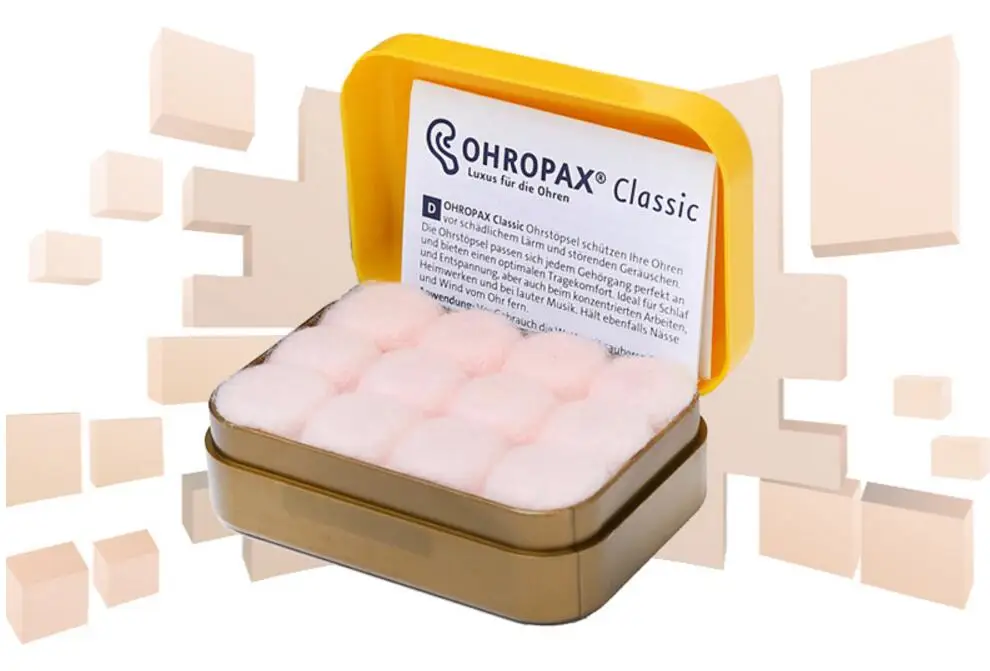 Original Ohropax Classic Wax Earplugs Comfortable Wax Ear Plugs Traval Sleeping Noise Reduction Earplugs 6pairs/box|Earphone Accessories|